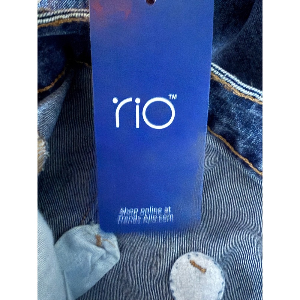 RIO Wide Leg Jeans Women's Size S Blue Denim High Rise Trousers Pants NWT - Picture 6 of 9